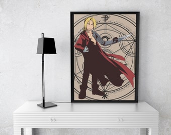 Póster FMA mínimo imprimible. PNG A3 3508x4961
