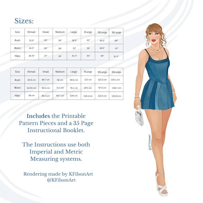 The Denim Patchwork Dress Pattern and Instructional Booklet- Inspired ...