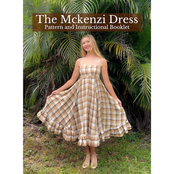 【セット販売】Women's Dress Patterns 本 パターン The Mckenzi Dress - Empire Waistline Dress Sewing Pattern and