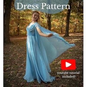 Patrón de vestido azul inspirado en Eras / Patrón de costura PDF inspirado en Taylor