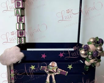 Buzz Lightyear Inspired/Baby Clothes Crate/ Clothes Closet/Baby Shower Gift/ Wardrobe Crate/Baby Shower Girl/Baby Shower Boy
