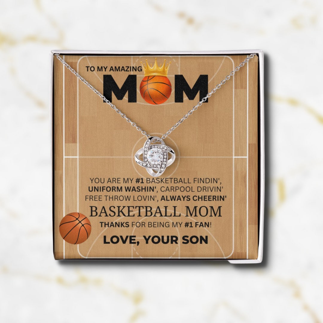 Basketball Mom Gift From Son Sports Mom Gift Basketball Etsy