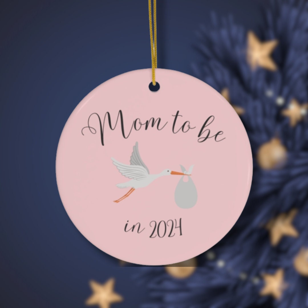 Mom to Be in 2024 Ornament Pregnancy Christmas Ornament, Holiday