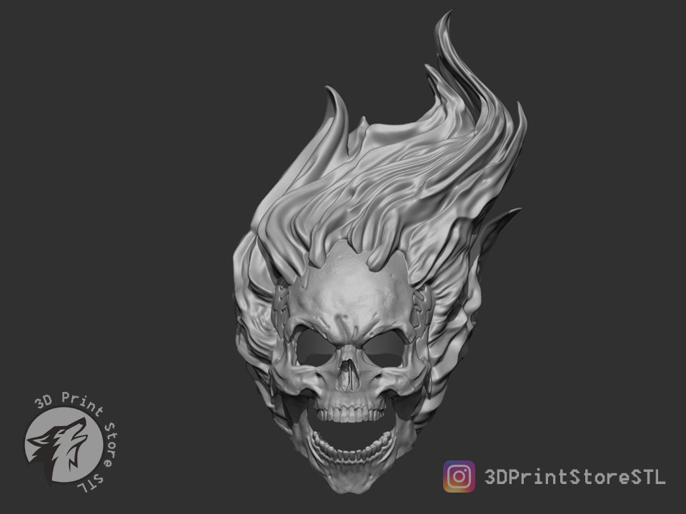 Ghost Rider 3d Print File - Etsy