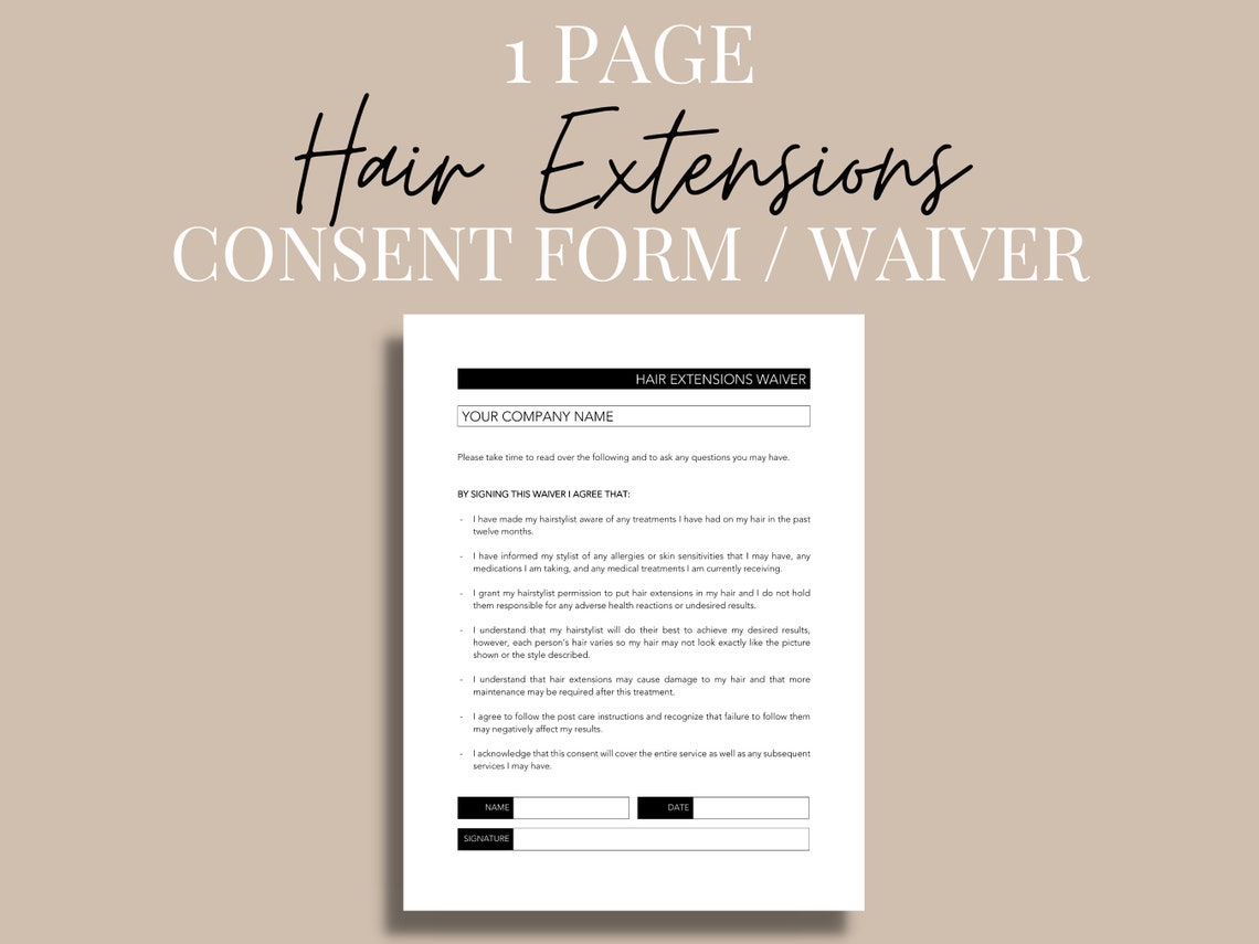 hair-extensions-waiver-hair-extension-consent-form-hair-etsy-australia