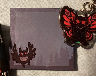 mothman sticky notes