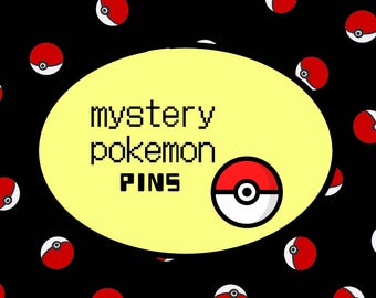 Mystery pokemon pins and keychains!