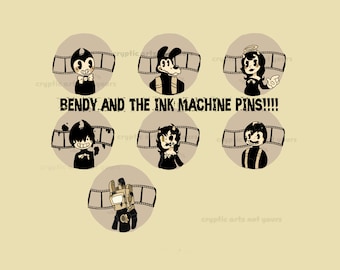 bendy and the ink machine pins!