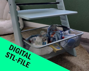 DESCARGA DIGITAL - Juego de adaptadores Ikea para Stokke Tripp Trapp y ganchos de respaldo