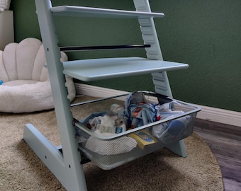 Juego de adaptadores Ikea para Stokke Tripp Trapp - Cesta de metal Trofast y cesta de plástico