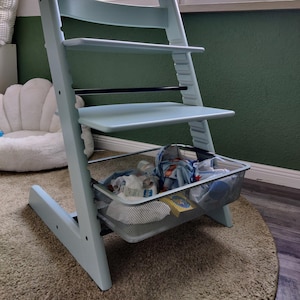 Zestaw adapterów Ikea do Stokke Tripp Trapp - kosz metalowy Trofast i kosz plastikowy