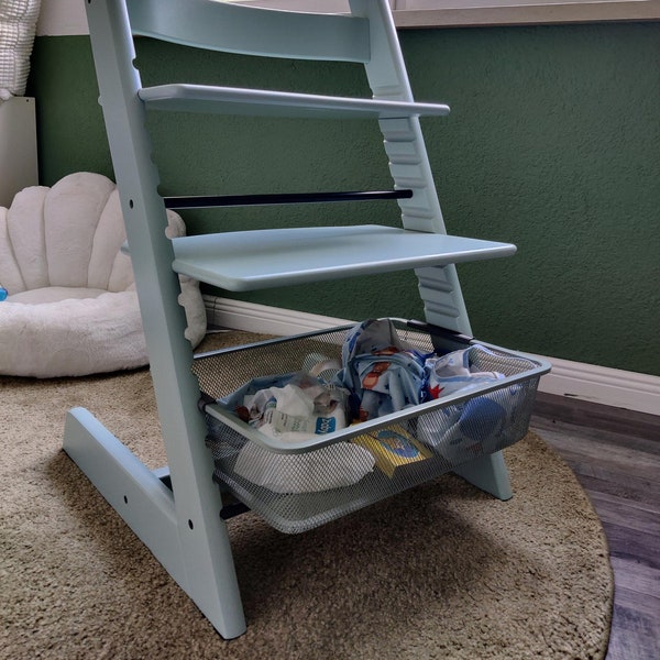 Juego de adaptadores Ikea para Stokke Tripp Trapp - Cesta de metal Trofast y cesta de plástico