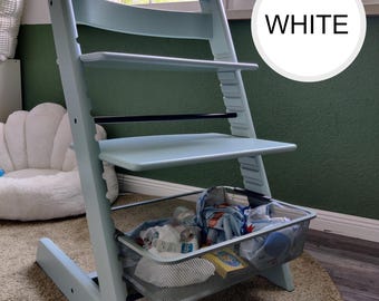 USA ONLY - Ikea Adapter Set - Stokke Tripp Trapp - for Trofast metal basket tubs - Color *white*