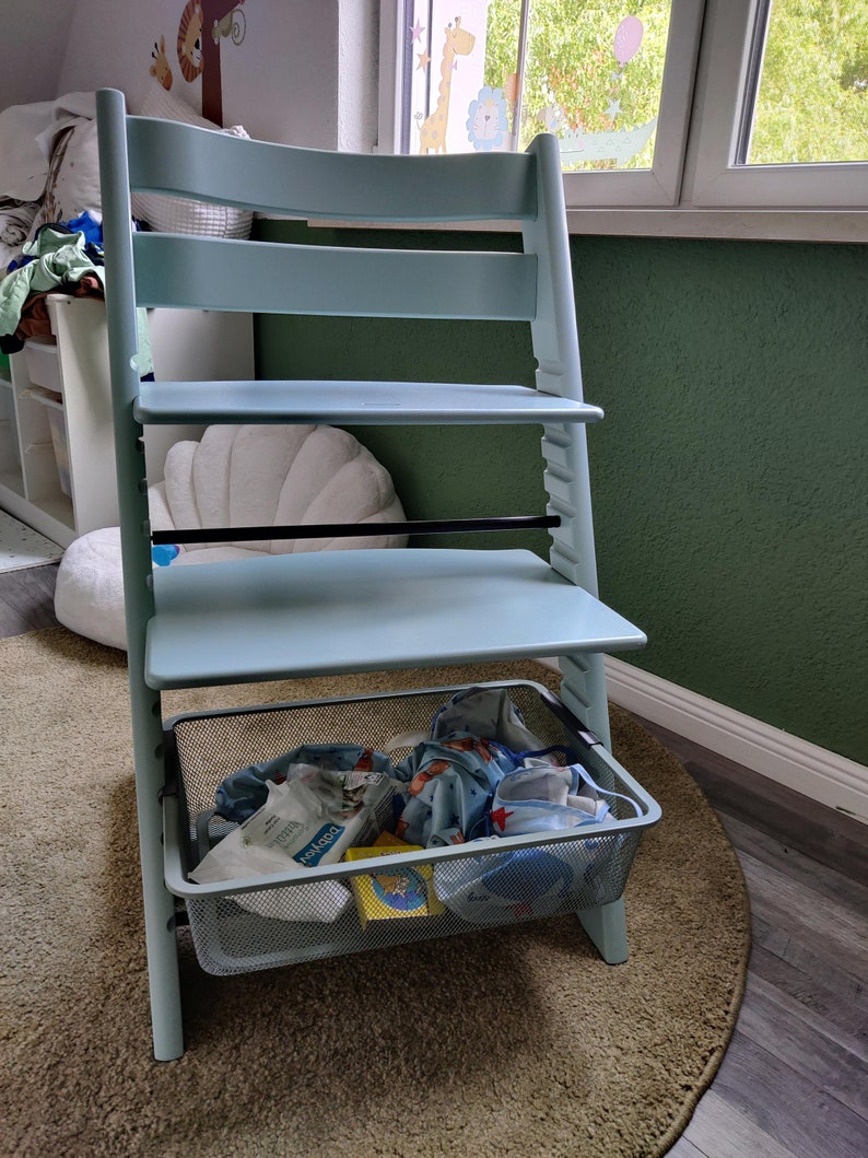 Juego de adaptadores Ikea para Stokke Tripp Trapp Cesta de metal Trofast y cesta de plástico imagen 7