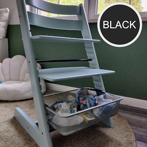USA ONLY - Ikea Adapter Set - Stokke Tripp Trapp - for Trofast metal basket - Color *black*