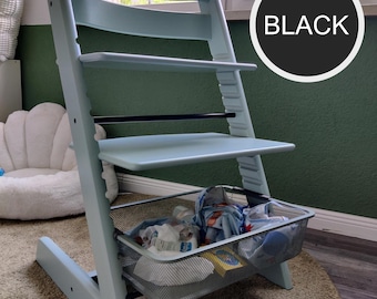 USA ONLY - Ikea Adapter Set - Stokke Tripp Trapp - for Trofast metal basket - Color *black*