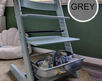 USA ONLY - Ikea Adapter Set - Stokke Tripp Trapp - for Trofast metal basket - Color *grey*