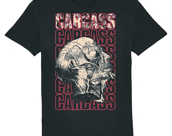 Vintage Carcass Necro Head Grindcore Death Metal Band 80s T-shirt