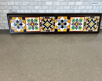 Decorative Mexican Talavera Tile Wall Plaque - Hand made