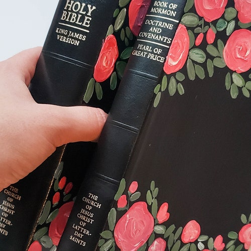 Painted Books of Mormon Etsy