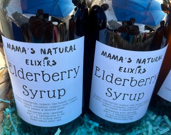 Jarabe de saúco de 16 oz - Mama’s Natural Elixirs