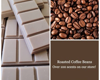 Roasted Coffee Beans scented Snap Bar Wax Melts. Handmade and Vegan Friendly