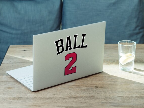 Lonzo Ball 2 Bulls Jersey Logo Typography Print 