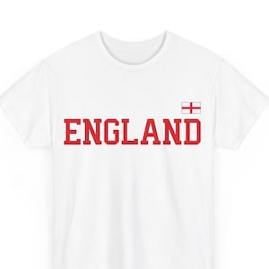 Maglietta dell&#39;Inghilterra Donna Uomo Bambino T-shirt da calcio inglese con bandiera inglese