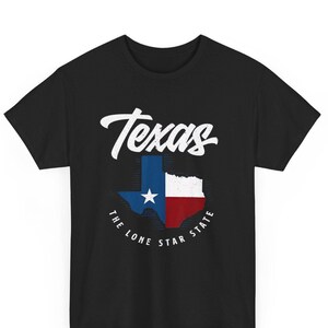 Texas The Lone Star State - Texas Map T-Shirt