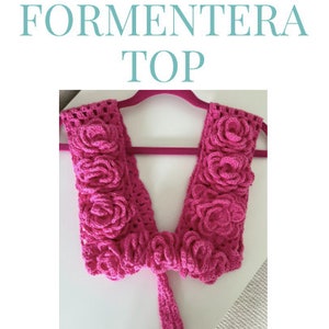 Crochet pattern | Formentera Top | Crochet top | crochet crop top | download pdf