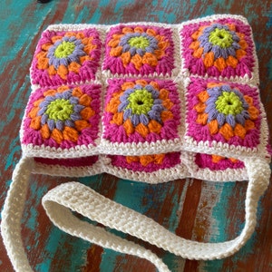 Crochet bag pattern | West Palm Bag | daisy squares bag | bag pattern