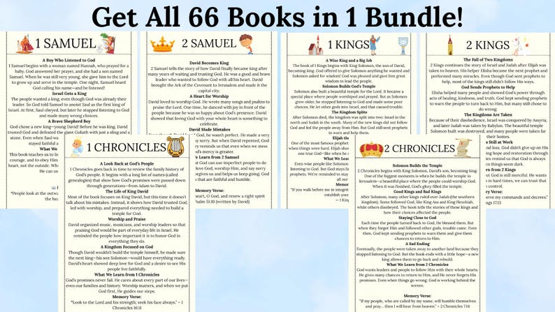 66 Books of the Bible Retold for Kids Bible Study Lessons Bible ...