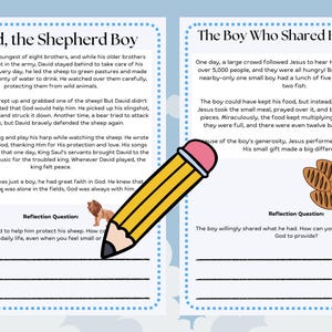 Bible Stories for Kids: 20 Retold Stories of Children in the Bible with Reflection Questions