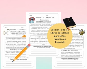 Bibliotheken Lecciones para Niños Versión en Español PDF Imprimible Lecciones Biblicas Cortas para Escuela Dominical y Casa
