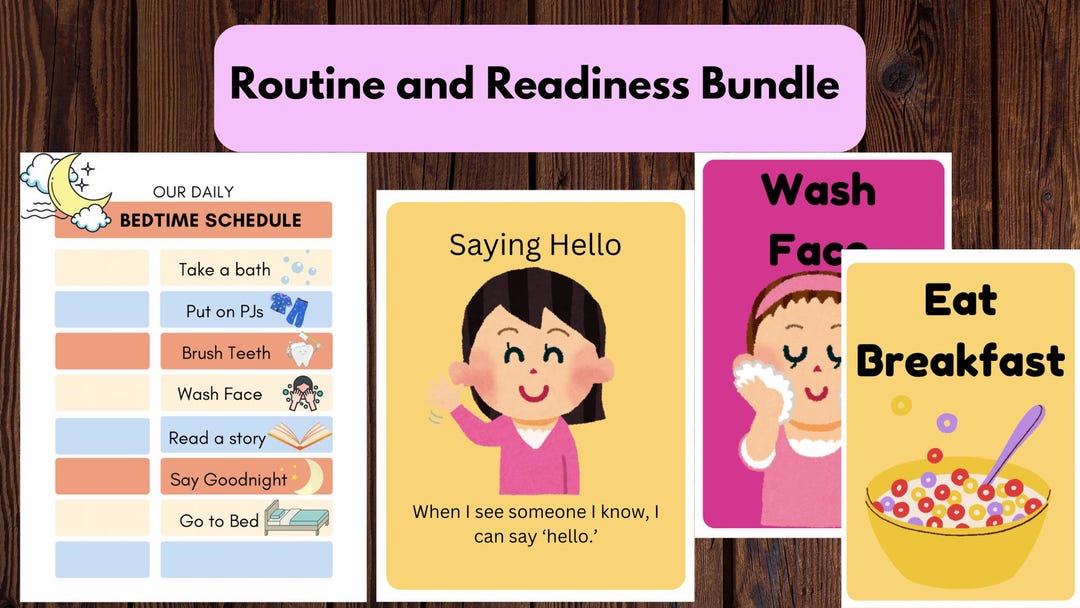 Autism Routine Bundle: Daily Schedules, Social Stories, and Activity ...