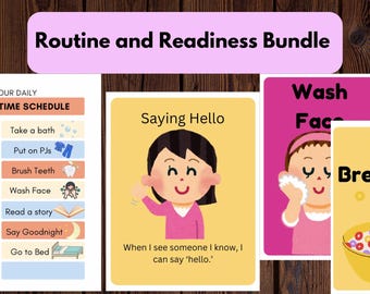 Autism Routine Bundle: Daily Schedules, Social Stories, and Activity Cards for Kids