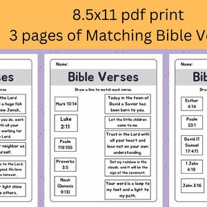 Bible Verse Flashcards and Prayer Worksheets – Christian Learning Set ...