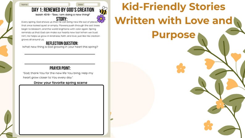12 Days of Spring Bible Lessons Kids Christian Activities Spring Sunday ...