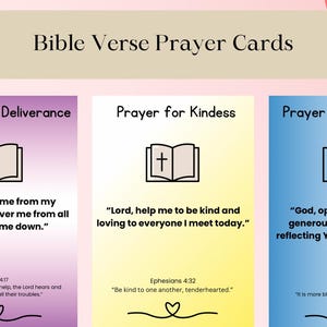 Paquete de tarjetas de oración con versículos bíblicos: 30 tarjetas de fe y esperanza