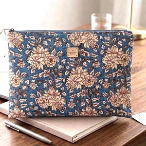 Laptop sleeve 10 inch to 16 inch, padded computer case, cable pouch available