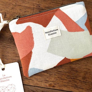 petit porte-monnaie et carte en coton coloré