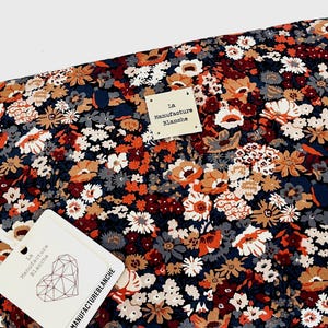 Housse ordinateur 13 à 18 pouces, Liberty, protection High Tech et doublure tissu enduit imperméable. trousse à cables coordonnée disponible