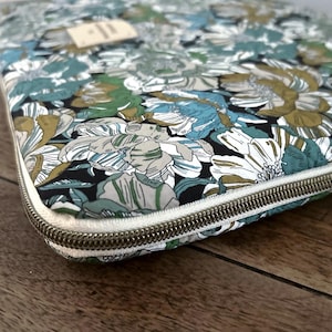 Carcasa para ordenador de 13 a 18 pulgadas en Liberty, protección de alta tecnología y tejido recubierto. Computadora portátil MacBook iPad Surface. Kits de cables coordinados