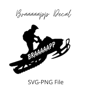 Snowmobile Braaapp Decal