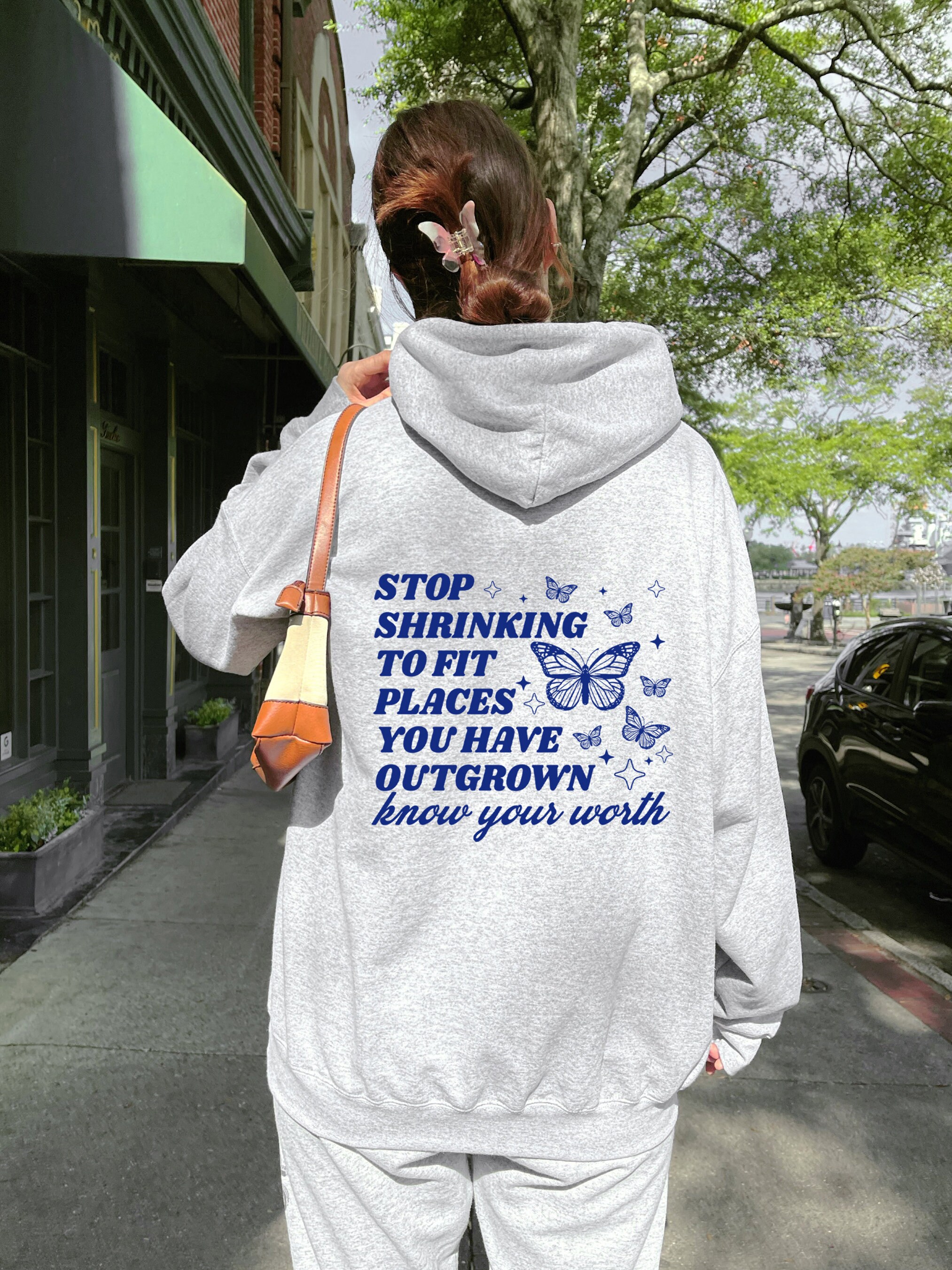 Stop Shrinking to Fit Places You Have Outgrown Hoodie, Know Your Worth ...