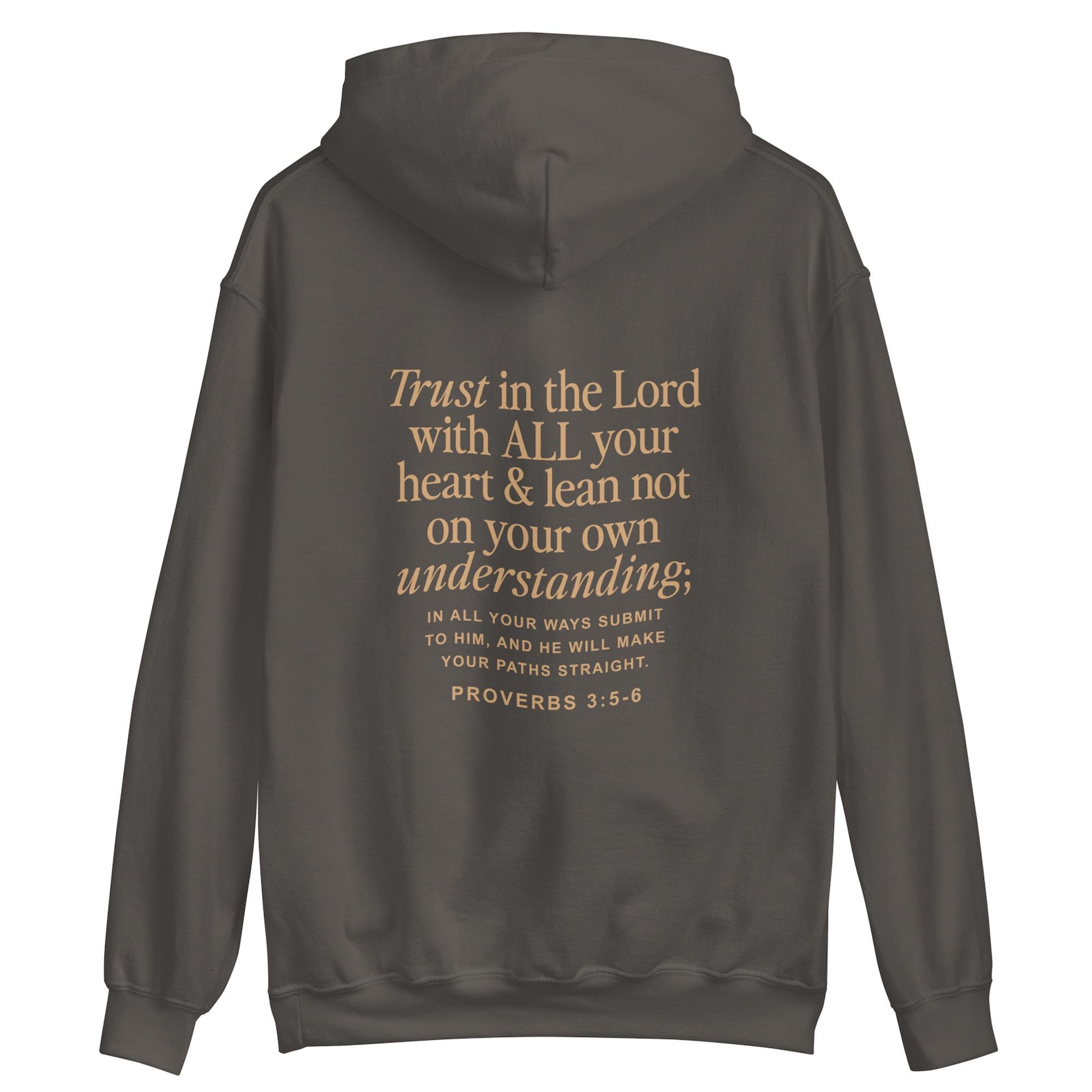 Scripture Hoodies Trust in the Lord Hoodie, Bible Verse Christian Hoodie, Proverbs 3:5-6 ...
