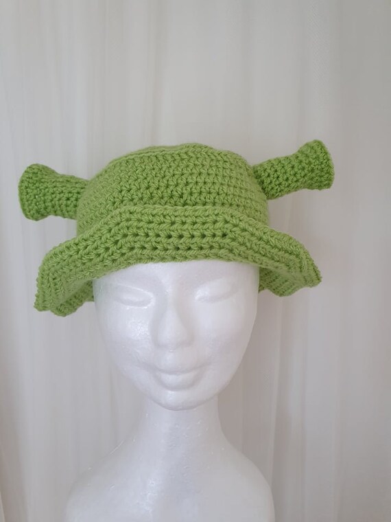 Crochet Shrek Bucket Hat - Etsy Norway