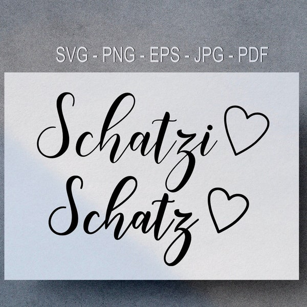 Liebe Schatz svg eps png vector ,Vinyl,Cricut,Silhouette