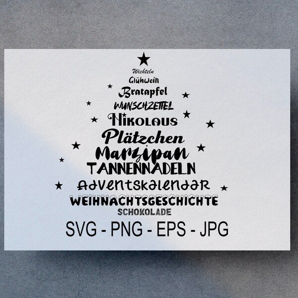 Frohe Weihnachten Weihnachtsbaum svg eps png vector ,Vinyl,Cricut,Silhouette