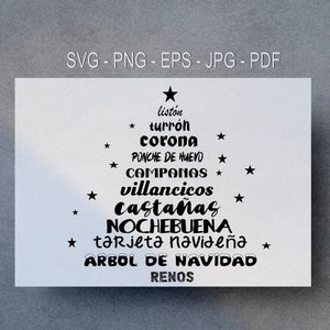 アールボル デ ナヴィダード svg eps png ベクトル、ヴィニロ、クリカット、シルエタ
